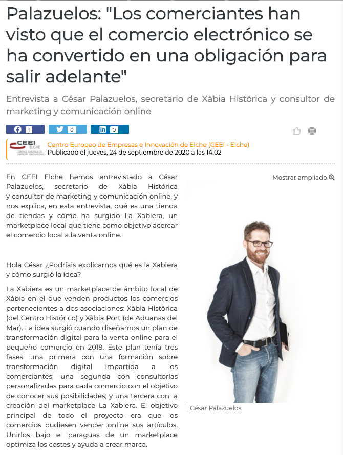 Entrevista a César Palazuelos