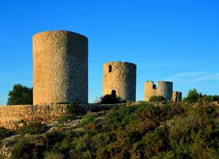 Los Molinos son uno de los atractivos online de Xàbia/Jávea